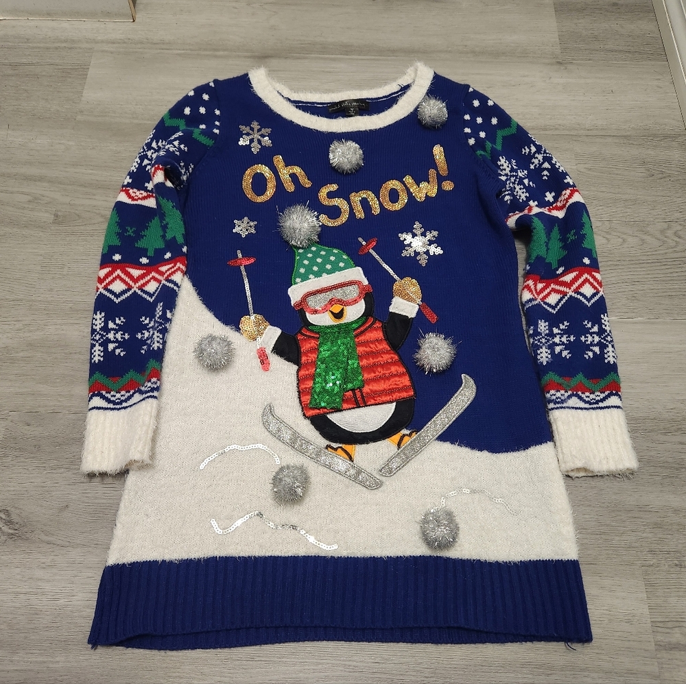 Ugly Christmas Sweater Dress - Medium **FAST SHIPPING**